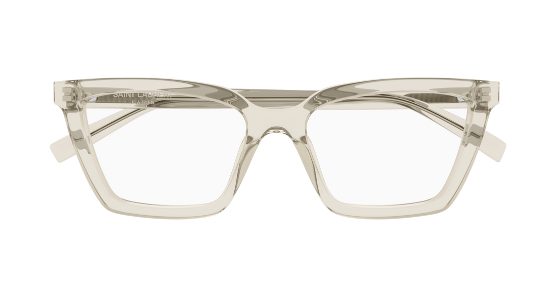 Gafas graduadas saint laurent sl 912 004 beige cat eye femenino talla 53mm - Vista de detalle