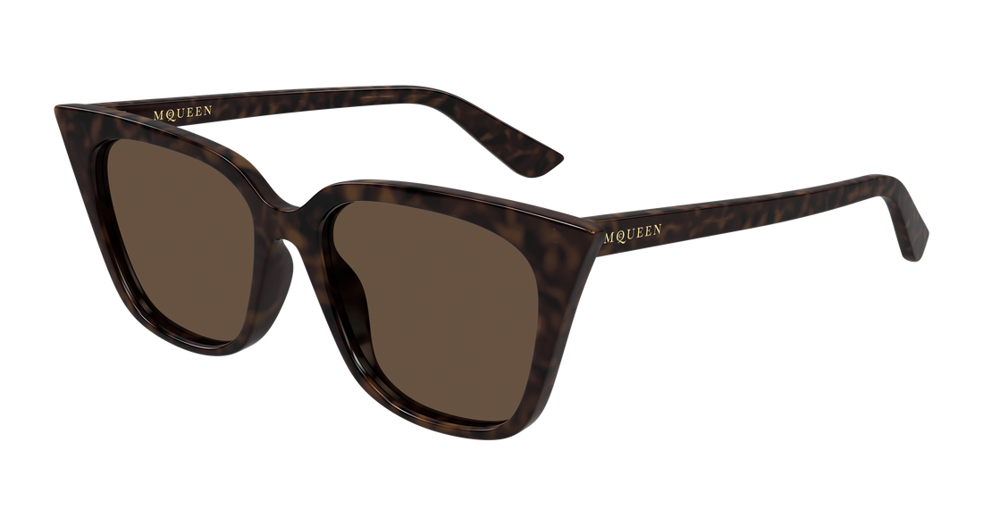 Sunglasses alexander mcqueen am0556s 002 havana cat eye femenino size 53mm - Main view
