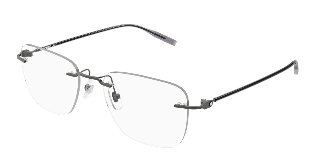 Dioptrijske naočale montblanc mb0508o 003 plateado rectangular / squared masculino veličina 54mm - Glavni prikaz