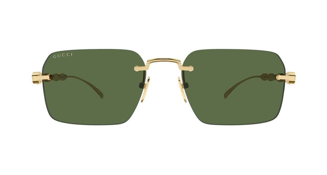 Sunglasses gucci gg2154s 003 dorado rectangular / squared masculino size 56mm - Detailed view