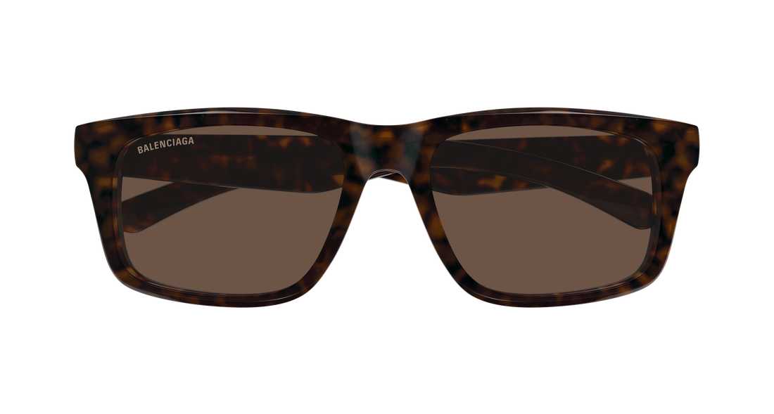 Lunettes de soleil balenciaga bb0469sa 002 havana rectangular / squared masculino taille 57mm - Vue détaillée