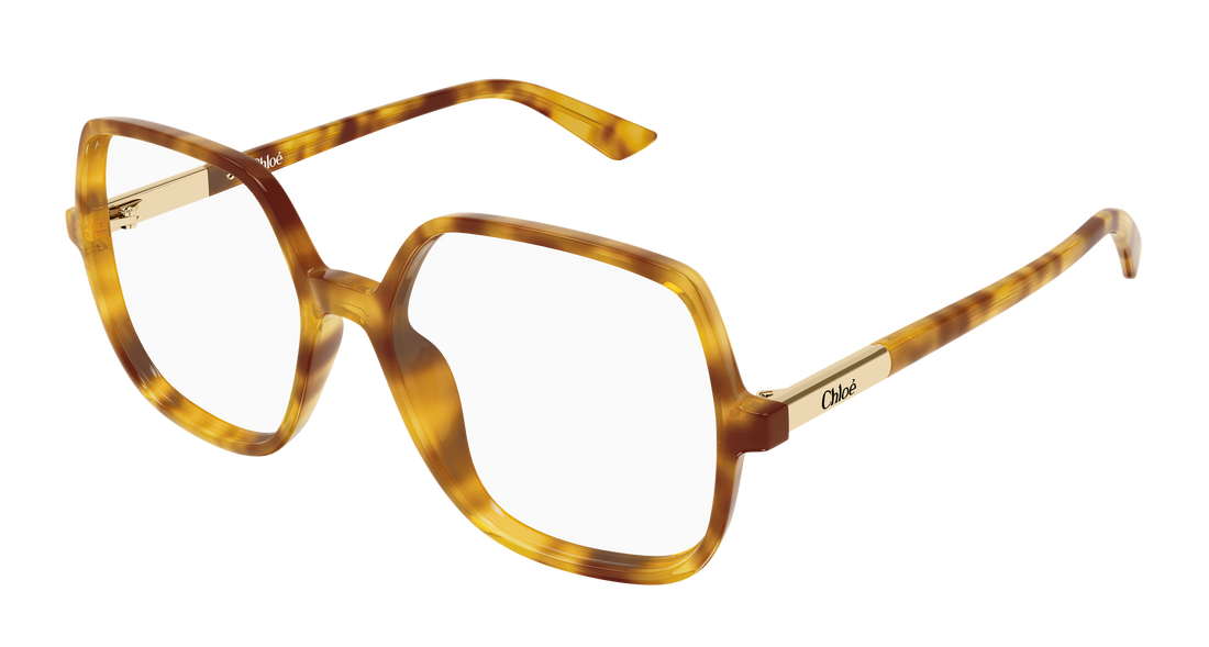 Occhiali da vista chloé ch0368o 003 havana geometrical/directional femenino taglia 54mm - Vista principale