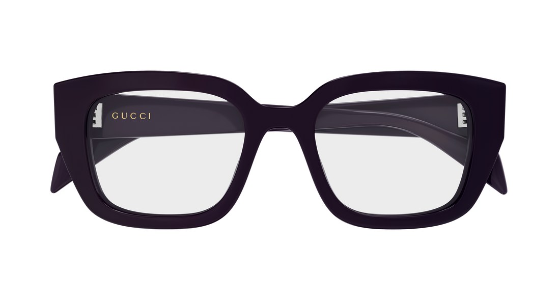 Occhiali da vista gucci gg2021o 004 violeta cat eye femenino taglia 50mm - Vista dettagliata