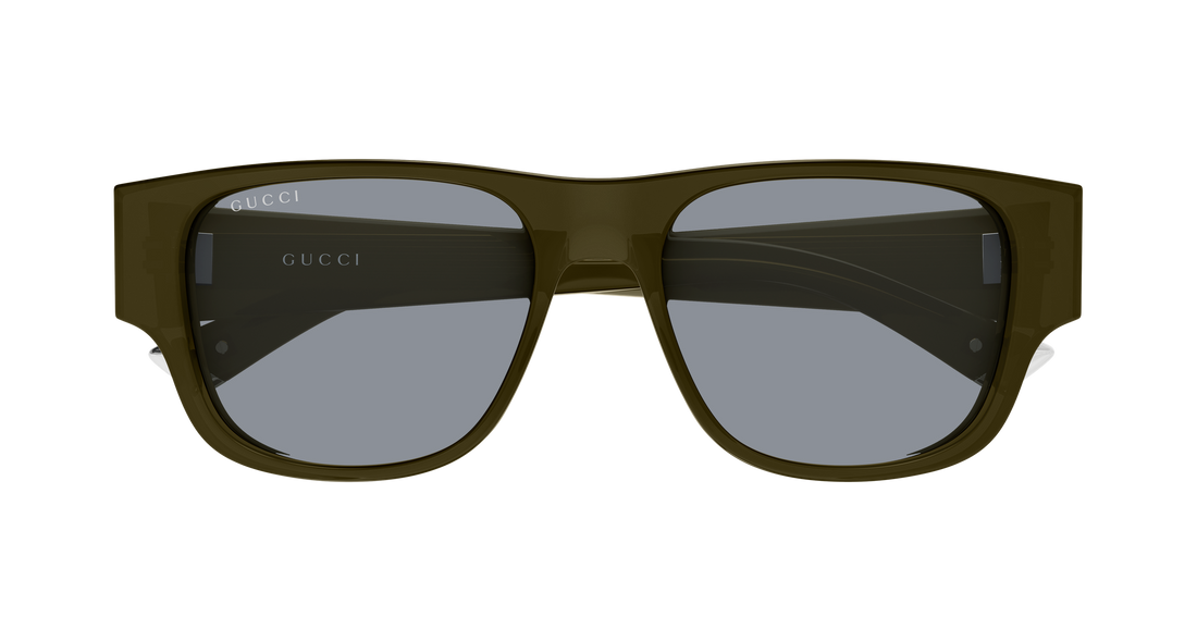 Occhiali da sole gucci gg2075s 003 verde rectangular / squared masculino taglia 54mm - Vista dettagliata