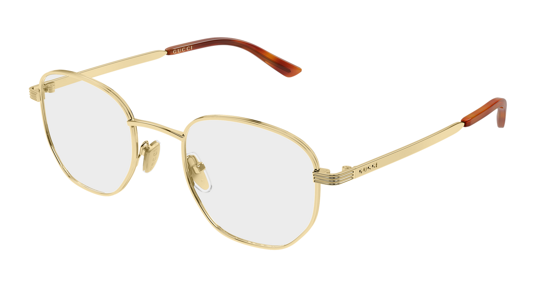 Dioptrijske naočale gucci gg2224o 002 dorado round/oval/panthos femenino veličina 49mm - Glavni prikaz