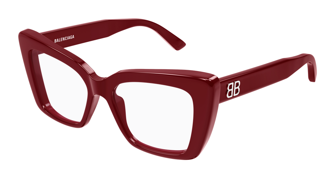Gafas graduadas balenciaga bb0297o 007 rojo butterfly femenino talla 52mm - Vista principal