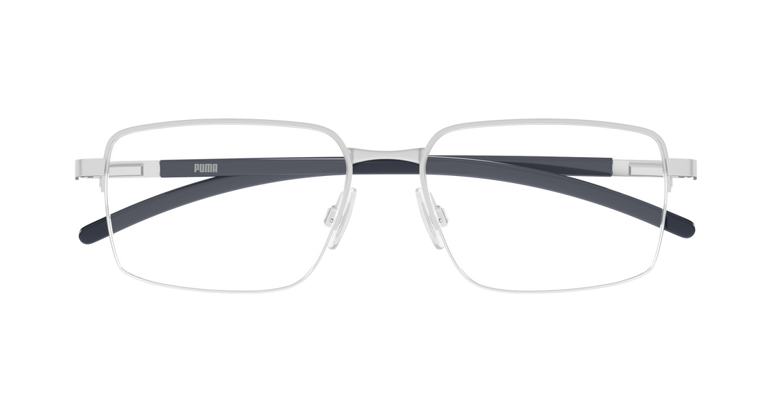 Occhiali da vista puma pu0538o 006 plateado rectangular / squared masculino taglia 59mm - Vista dettagliata