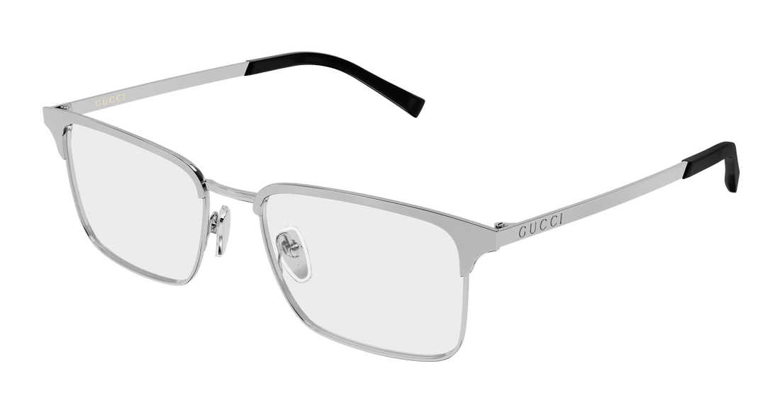 Occhiali da vista gucci gg2136o 002 plateado rectangular / squared masculino taglia 54mm - Vista principale