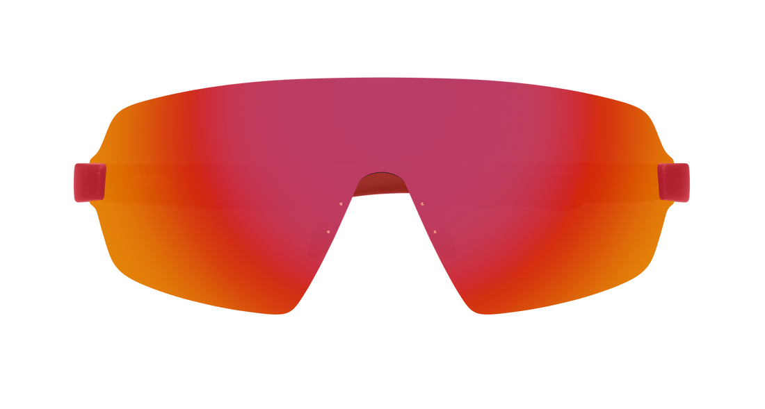 Sunglasses puma pu0541s 002 rojo shield masculino size 99mm - Detailed view