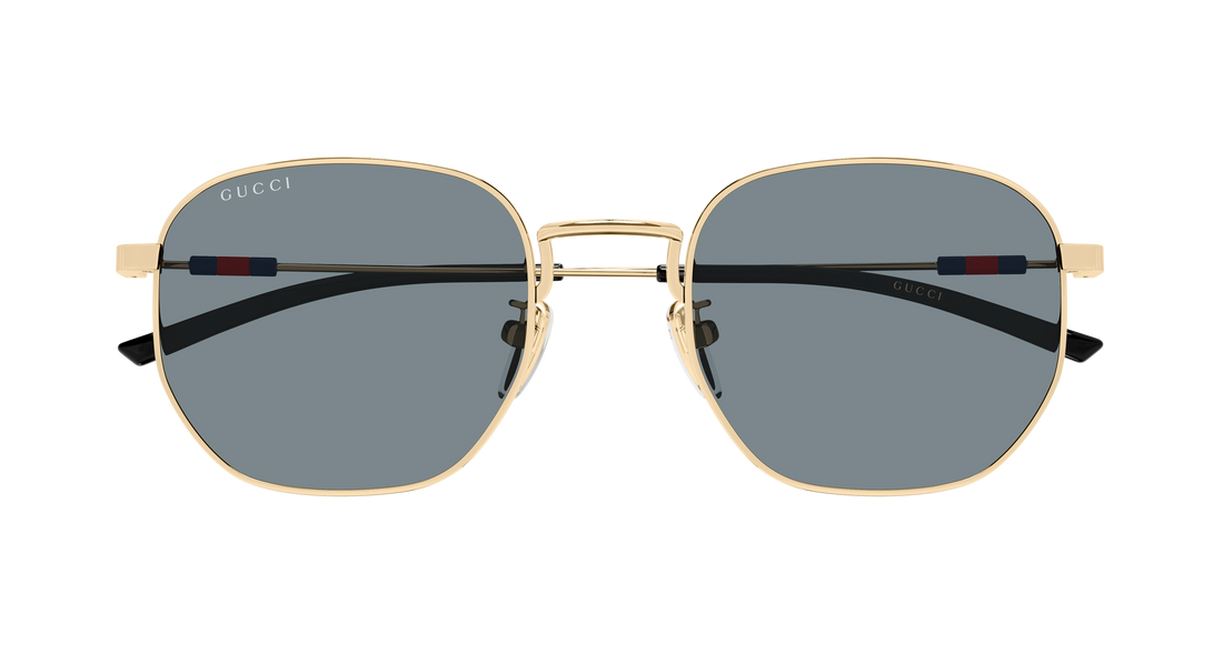 Occhiali da sole gucci gg2095s 003 dorado round/oval/panthos masculino taglia 52mm - Vista dettagliata
