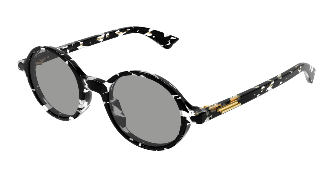 Okulary przeciwsłoneczne bottega veneta bv1430s 007 negro round/oval/panthos unisex rozmiar 48mm - Widok główny