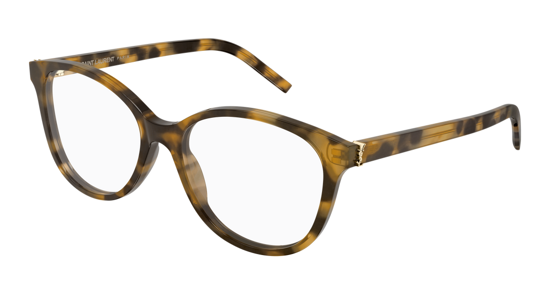 Lunettes de vue saint laurent sl m112 009 havana round/oval/panthos femenino taille 54mm - Vue principale