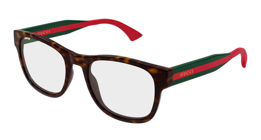 Brillen gucci gg0004onn 002 havana rectangular / squared masculino größe 53mm - Hauptansicht