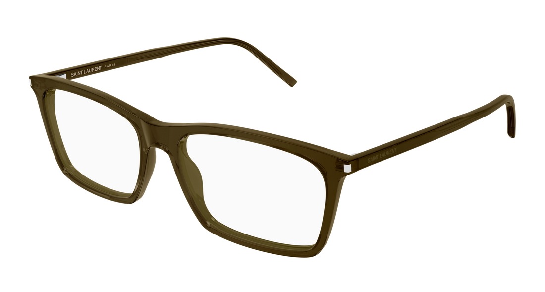 Occhiali da vista saint laurent sl 296 013 marron rectangular / squared unisex taglia 57mm - Vista principale