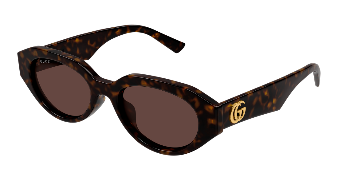 Sunčane naočale gucci gg2206sa 002 havana round/oval/panthos femenino veličina 53mm - Glavni prikaz