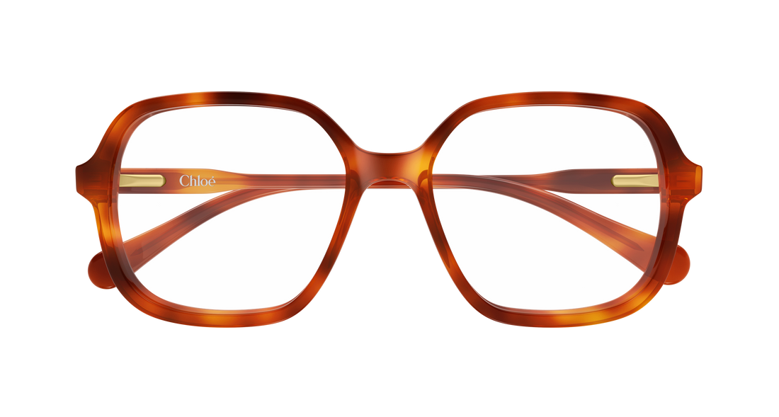 Brillen chloé cc0027o 003 havana geometrical/directional infantil größe 49mm - Detailansicht