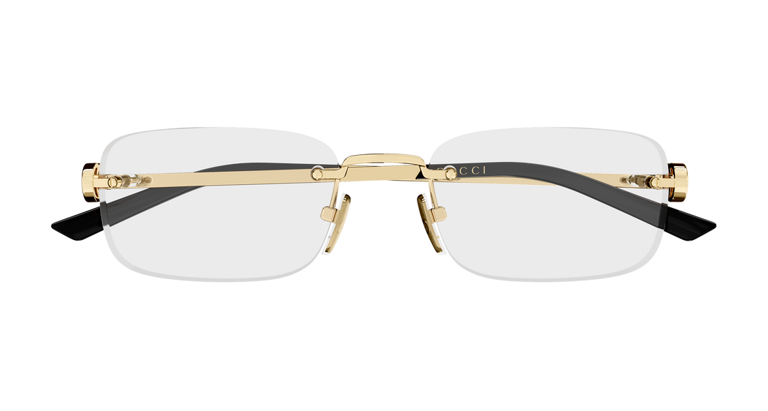 Dioptrijske naočale gucci gg2231o 001 dorado rectangular / squared femenino veličina 55mm - Detaljni prikaz