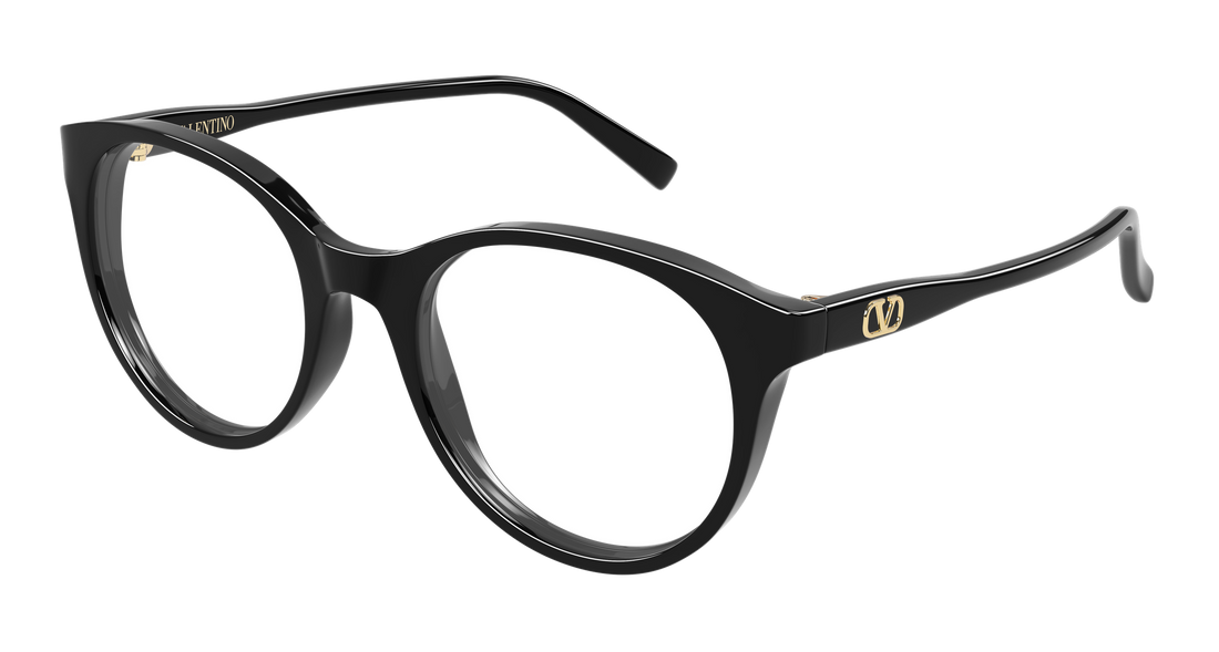 Lunettes de vue valentino vg0020o 001 negro round/oval/panthos femenino taille 52mm - Vue principale