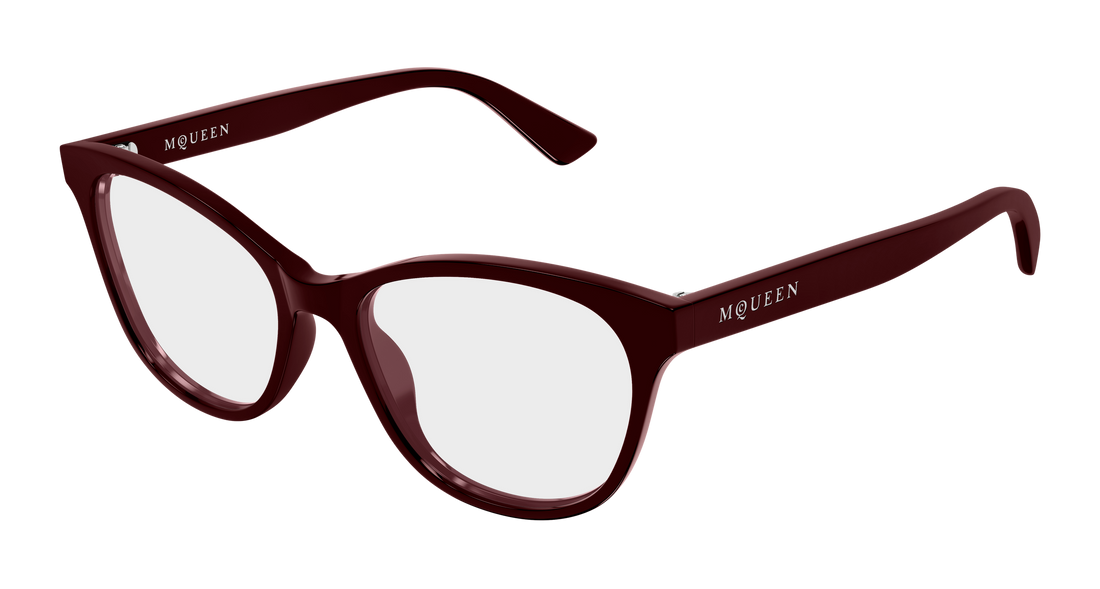 Brillen alexander mcqueen am0576o 009 rojo cat eye femenino größe 54mm - Hauptansicht
