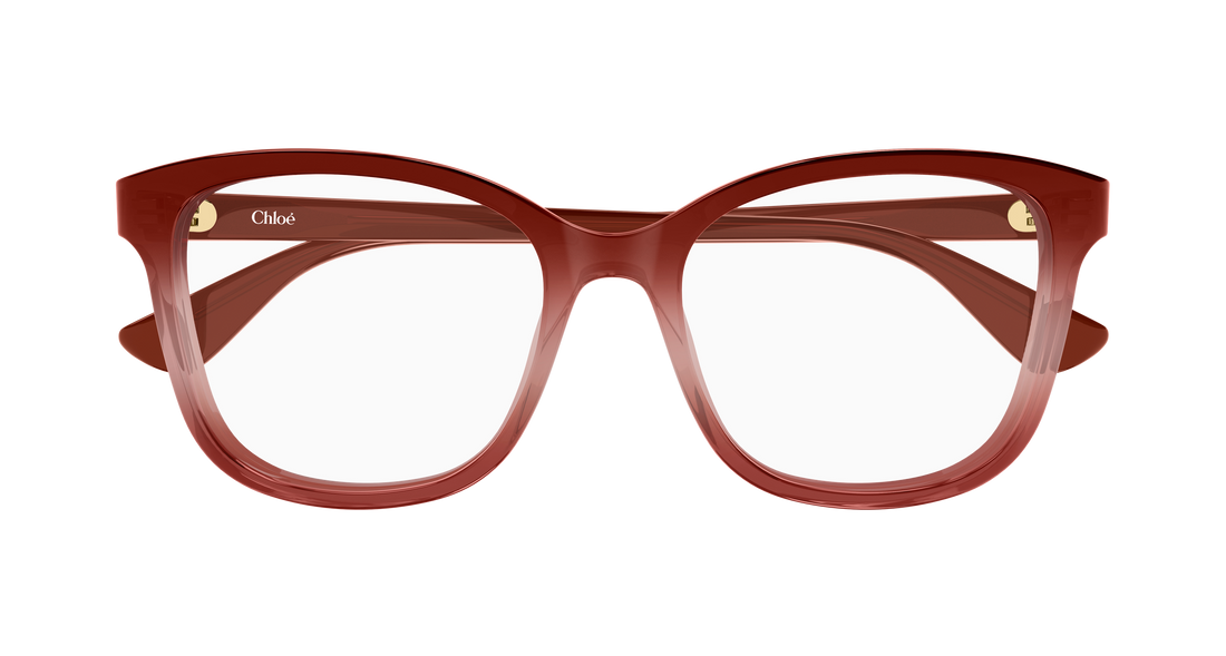 Briller chloé ch0393o 004 rojo cat eye femenino størrelse 54mm - Detaljeret visning