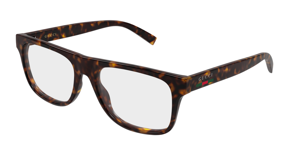 Brillen gucci gg1117on 002 havana rectangular / squared masculino größe 56mm - Hauptansicht
