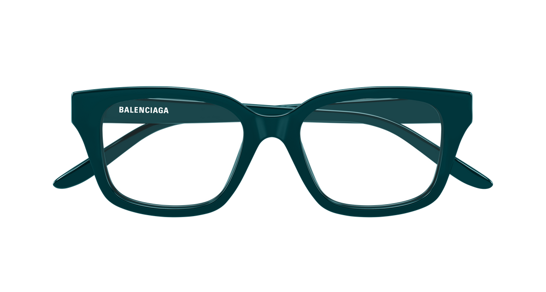 Glasögon balenciaga bb0532o 012 verde rectangular / squared femenino storlek 54mm - Detaljvy