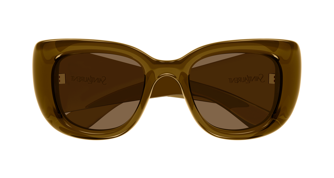 Sunglasses saint laurent sl 903 howl 004 marron cat eye femenino size 55mm - Detailed view