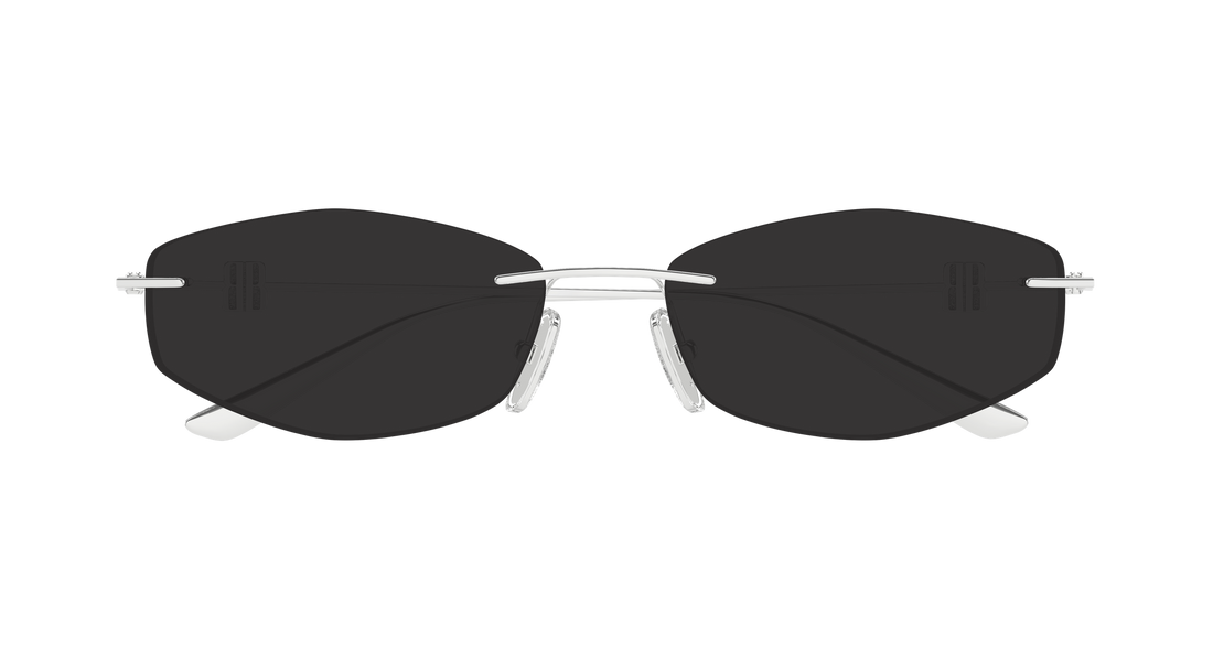Gafas de sol balenciaga bb0535s 001 plateado geometrical/directional femenino talla 60mm - Vista de detalle