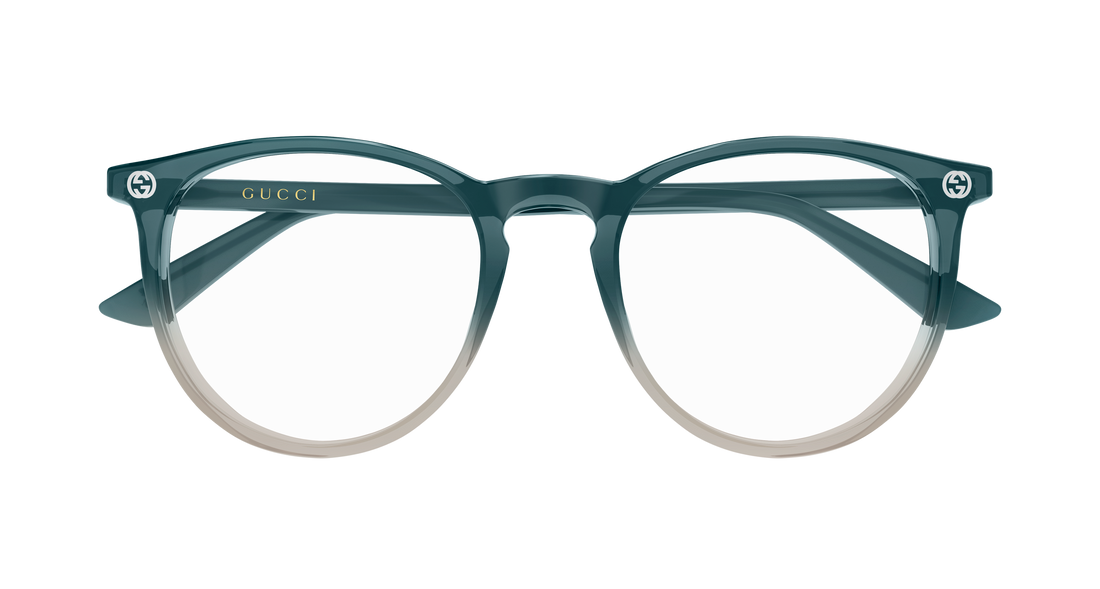 Lunettes de vue gucci gg0027o 020 gris round/oval/panthos femenino taille 50mm - Vue détaillée
