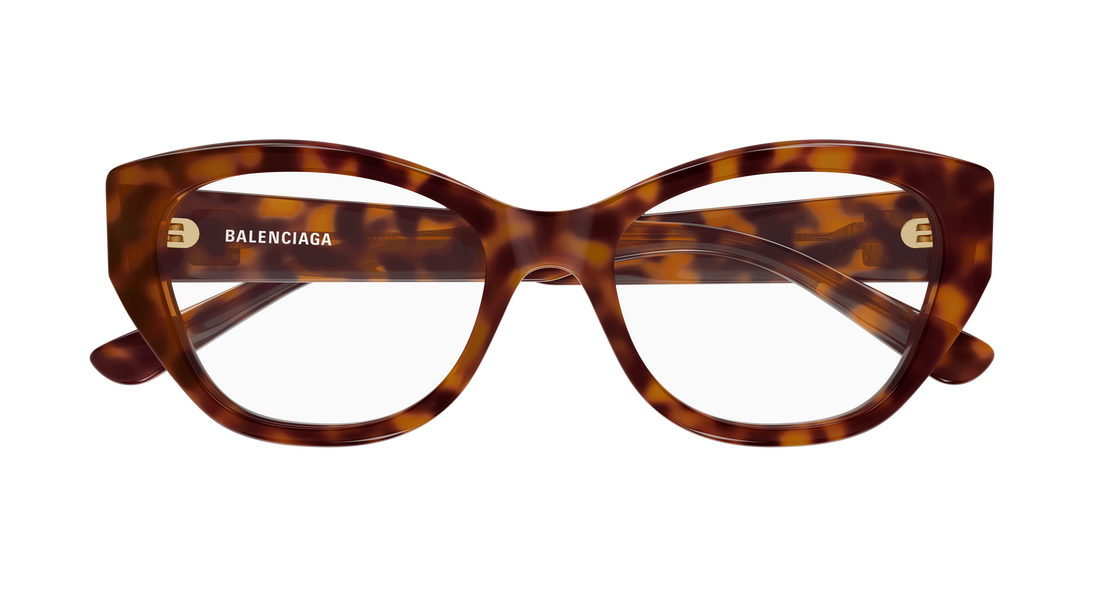 Occhiali da vista balenciaga bb0481o 006 havana cat eye femenino taglia 56mm - Vista dettagliata