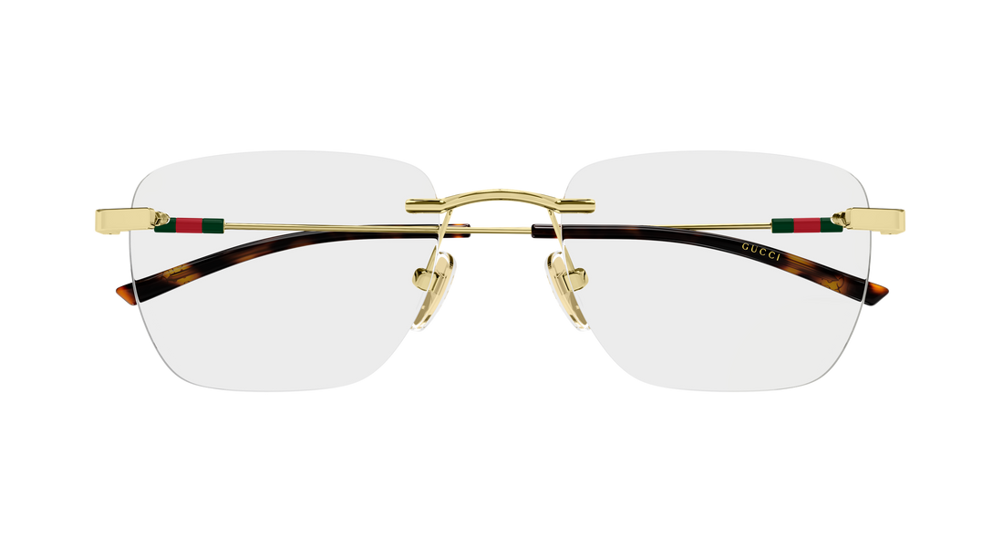 Occhiali da vista gucci gg2099o 002 dorado rectangular / squared masculino taglia 54mm - Vista dettagliata