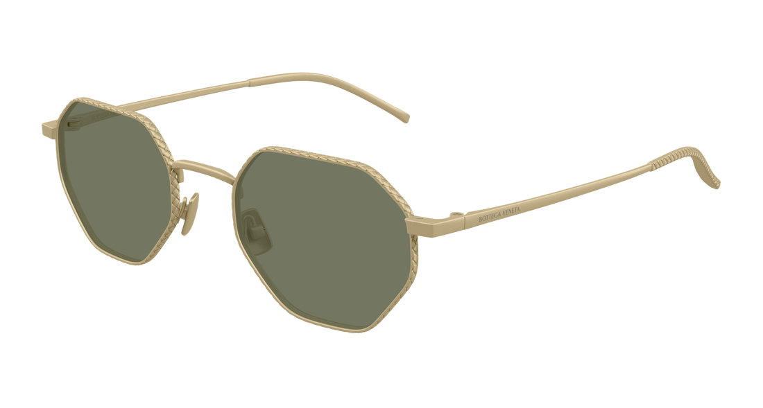 Occhiali da sole bottega veneta bv1471s 003 bronce round/oval/panthos unisex taglia 51mm - Vista principale
