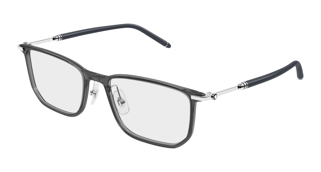 Brillen montblanc mb0523o 002 gris rectangular / squared masculino maat 54mm - Hoofdaanzicht