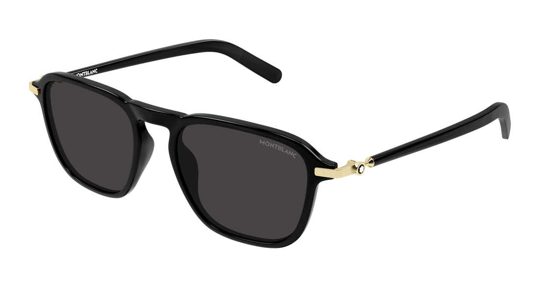Sunčane naočale montblanc mb0498s 001 negro pilot/navigator masculino veličina 52mm - Glavni prikaz