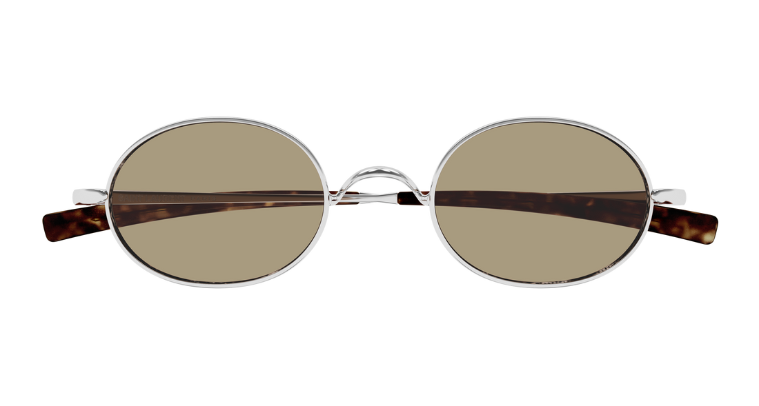 Solbriller saint laurent sl 948 t 002 plateado round/oval/panthos masculino størrelse 47mm - Detaljeret visning