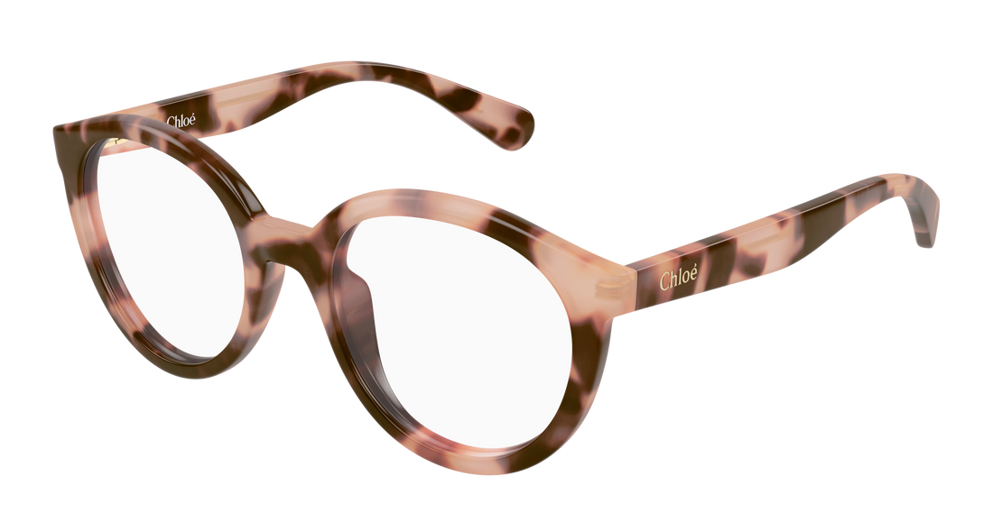 Brillen chloé cc0022o 006 havana round/oval/panthos infantil maat 47mm - Hoofdaanzicht