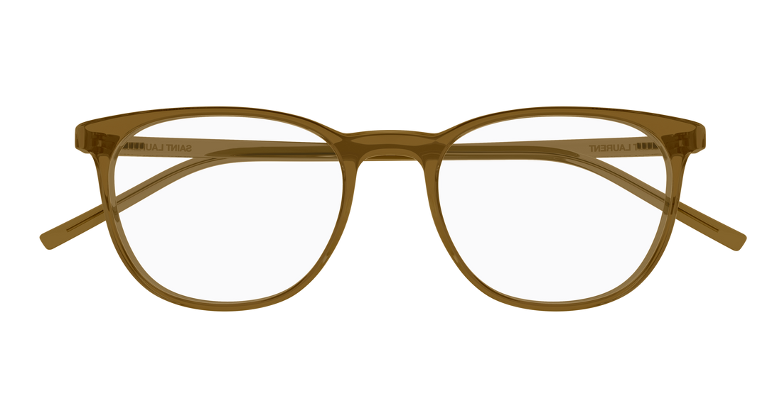 Dioptrijske naočale saint laurent sl 884 005 marron round/oval/panthos unisex veličina 51mm - Detaljni prikaz