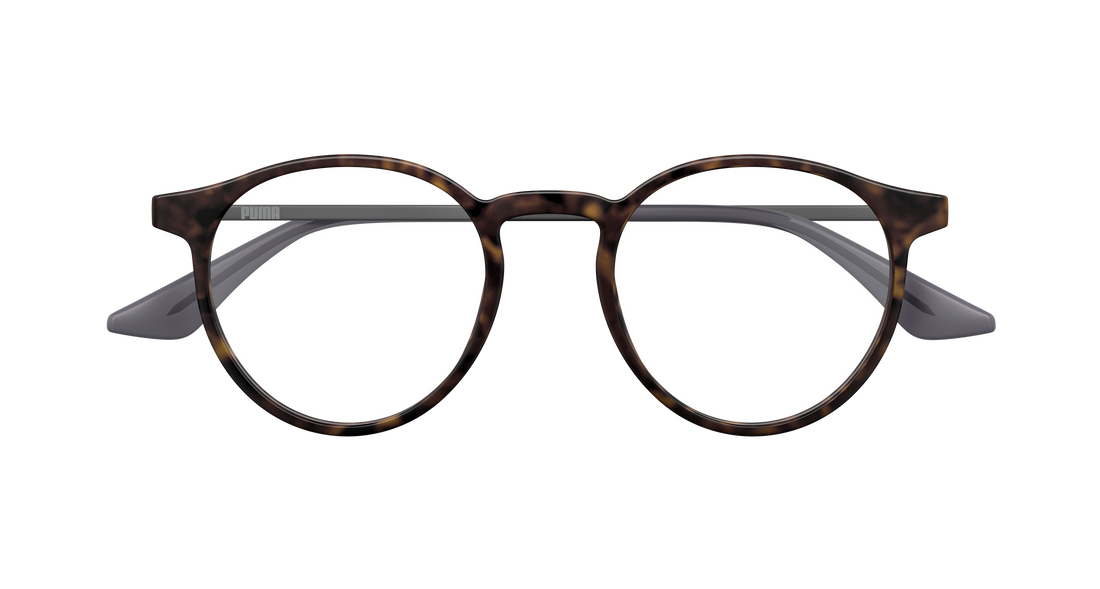 Gafas graduadas puma pu0524o 003 havana round/oval/panthos masculino talla 48mm - Vista de detalle