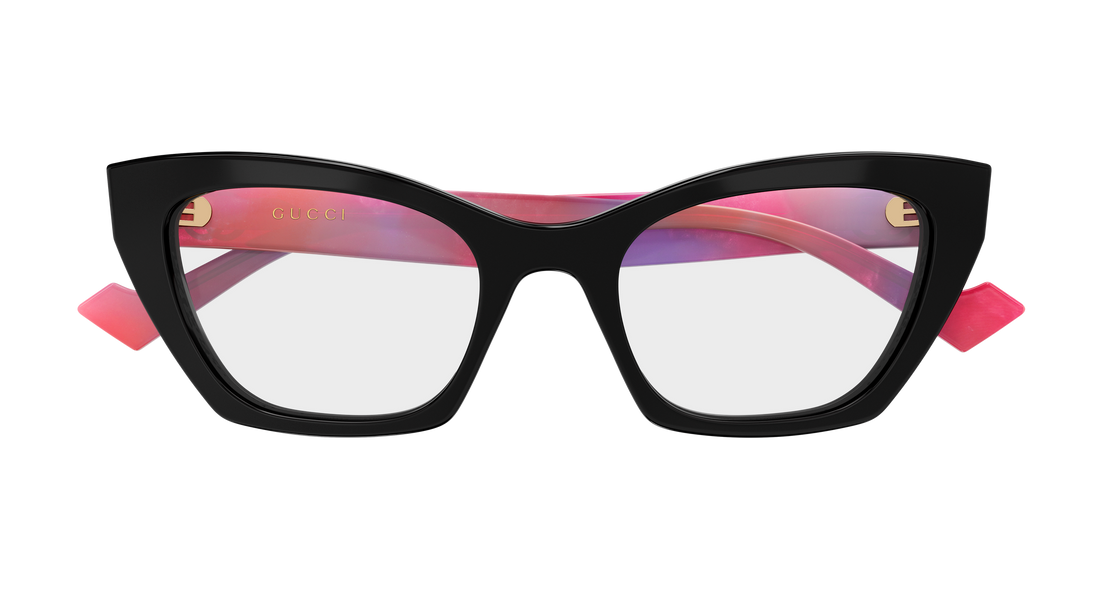 Occhiali da vista gucci gg1334o 006 negro cat eye femenino taglia 52mm - Vista dettagliata