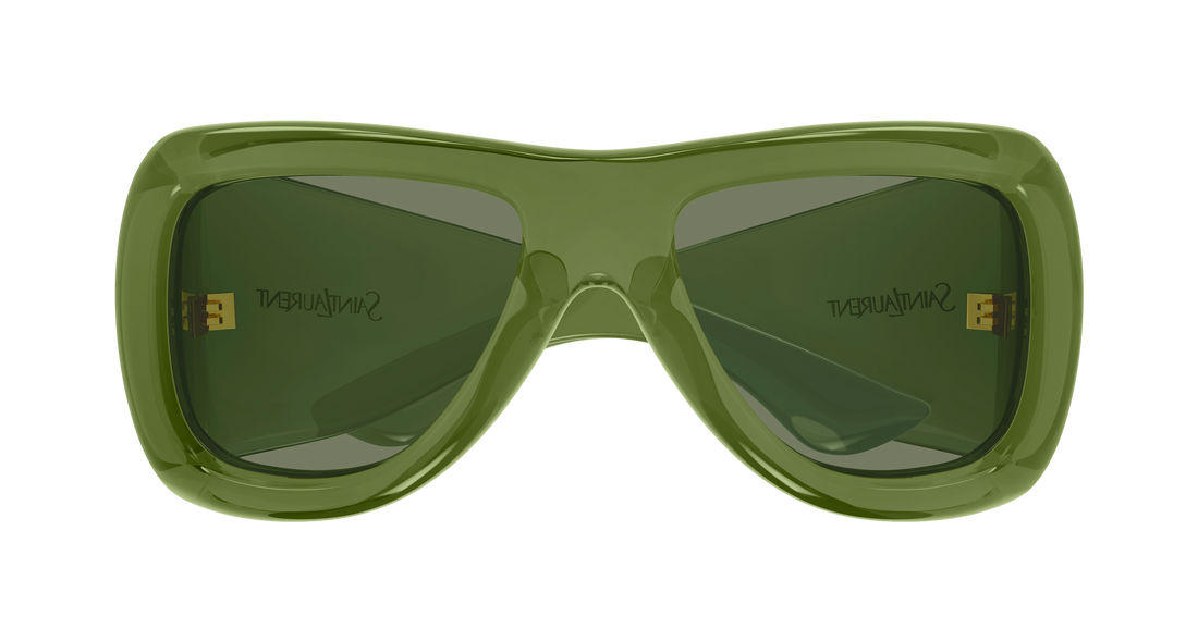 Occhiali da sole saint laurent sl 902 howl 010 verde pilot/navigator unisex taglia 63mm - Vista dettagliata