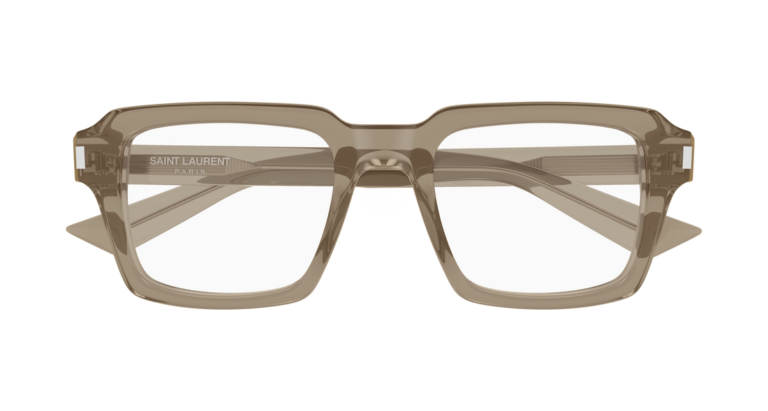Lunettes de vue saint laurent sl 947 opt 005 marron rectangular / squared masculino taille 50mm - Vue détaillée
