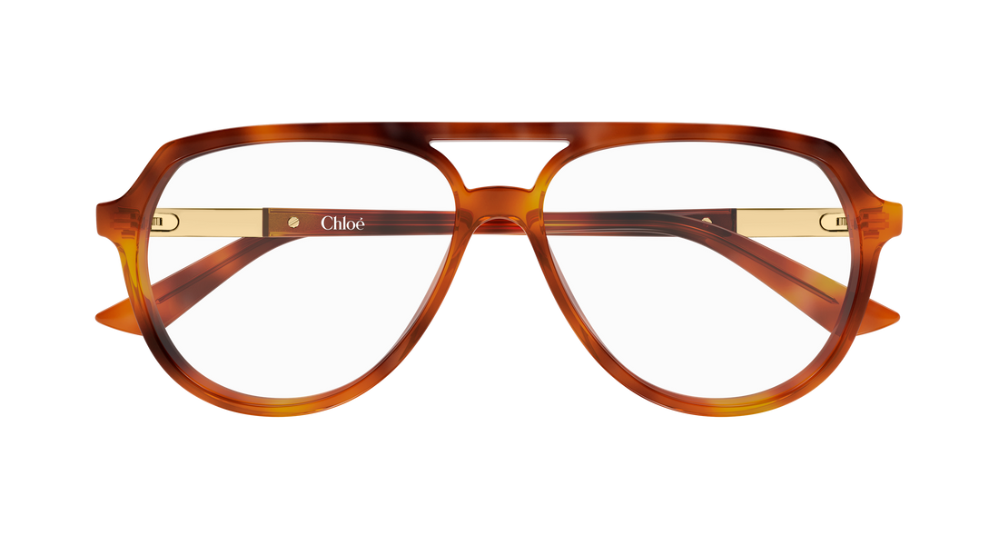 Occhiali da vista chloé ch0366o 002 havana pilot/navigator femenino taglia 57mm - Vista dettagliata