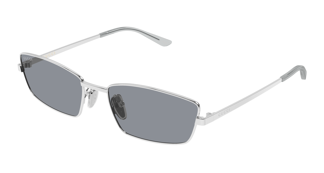 Solbriller gucci gg2177s 003 plateado rectangular / squared femenino størrelse 61mm - Hovedvisning