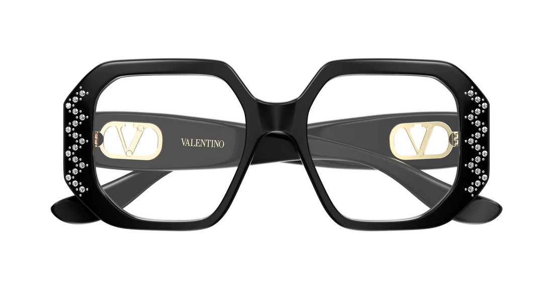 Occhiali da vista valentino vg0003o 004 negro geometrical/directional femenino taglia 51mm - Vista dettagliata