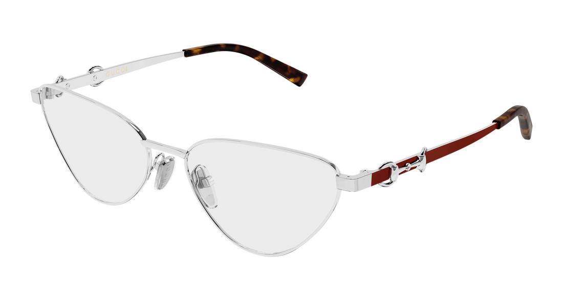 Occhiali da vista gucci gg2054o 003 plateado cat eye femenino taglia 56mm - Vista principale