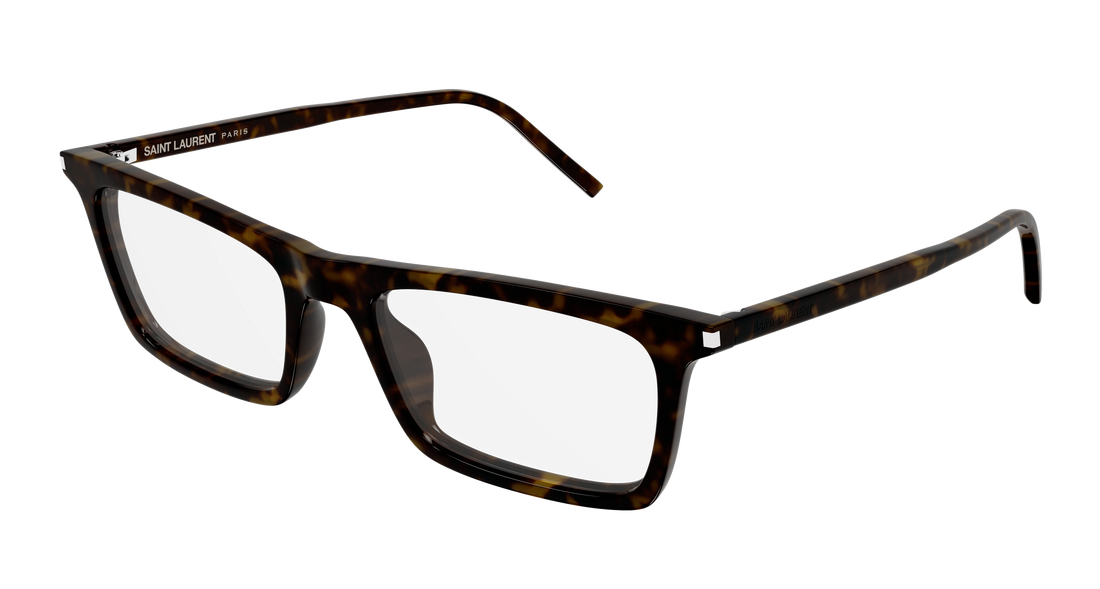Lunettes de vue saint laurent sl 890 betty thin opt 002 havana rectangular / squared unisex taille 54mm - Vue principale
