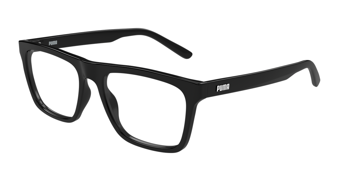 Prescription glasses puma pu0545o 001 negro rectangular / squared masculino size 55mm - Main view