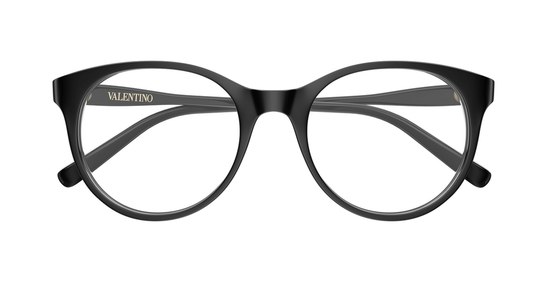 Lunettes de vue valentino vg0020o 001 negro round/oval/panthos femenino taille 52mm - Vue détaillée