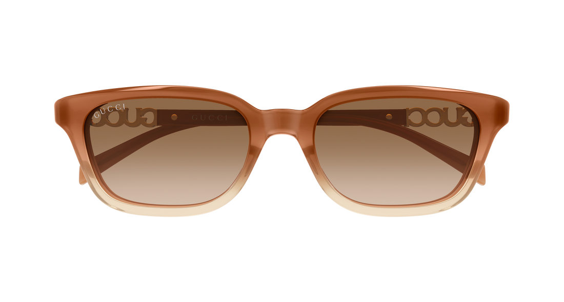 Sunčane naočale gucci gg2208s 003 marron rectangular / squared femenino veličina 53mm - Detaljni prikaz