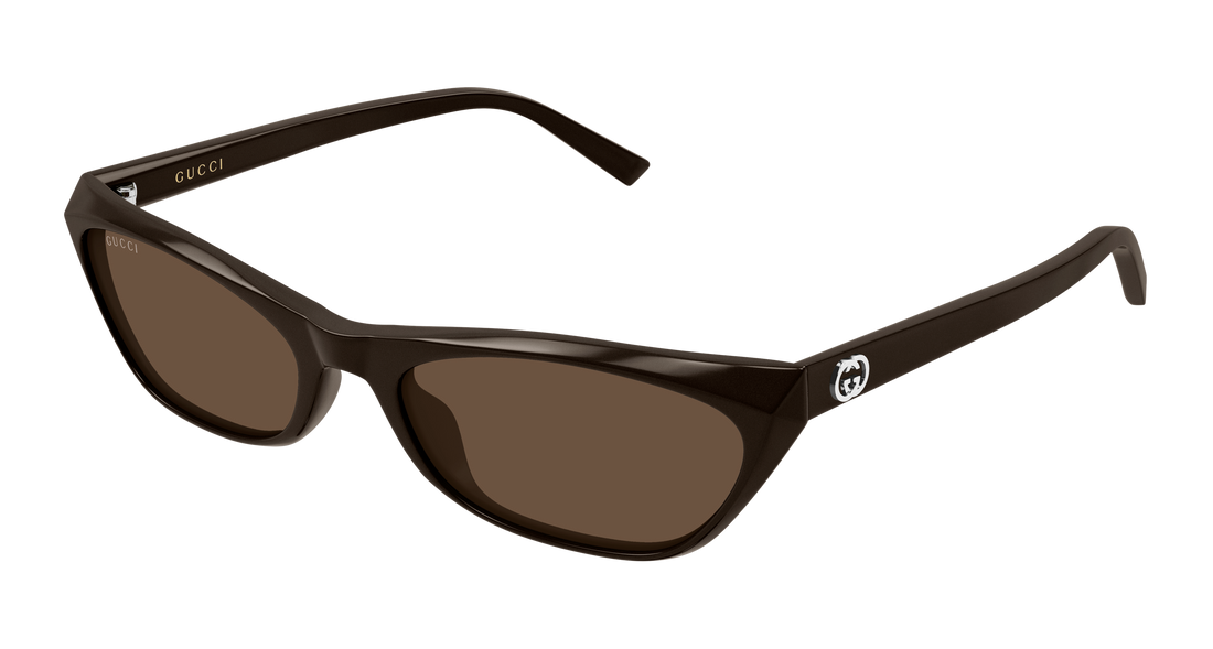 Solglasögon gucci gg2203s 003 marron geometrical/directional femenino storlek 56mm - Huvudvy